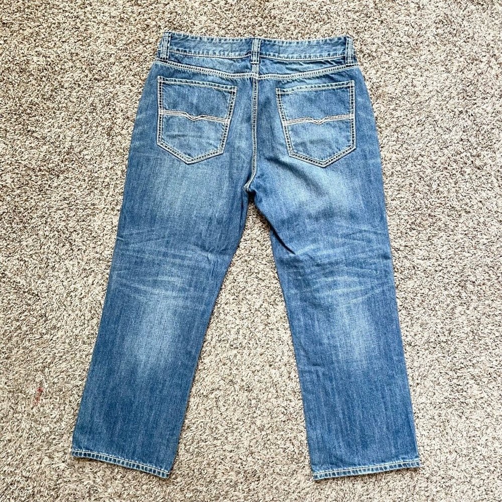 Rock & Roll Denim Cowboy Jeans Mens 36x28.5 Relaxed Straight Leg Double Barrel - Picture 8 of 11
